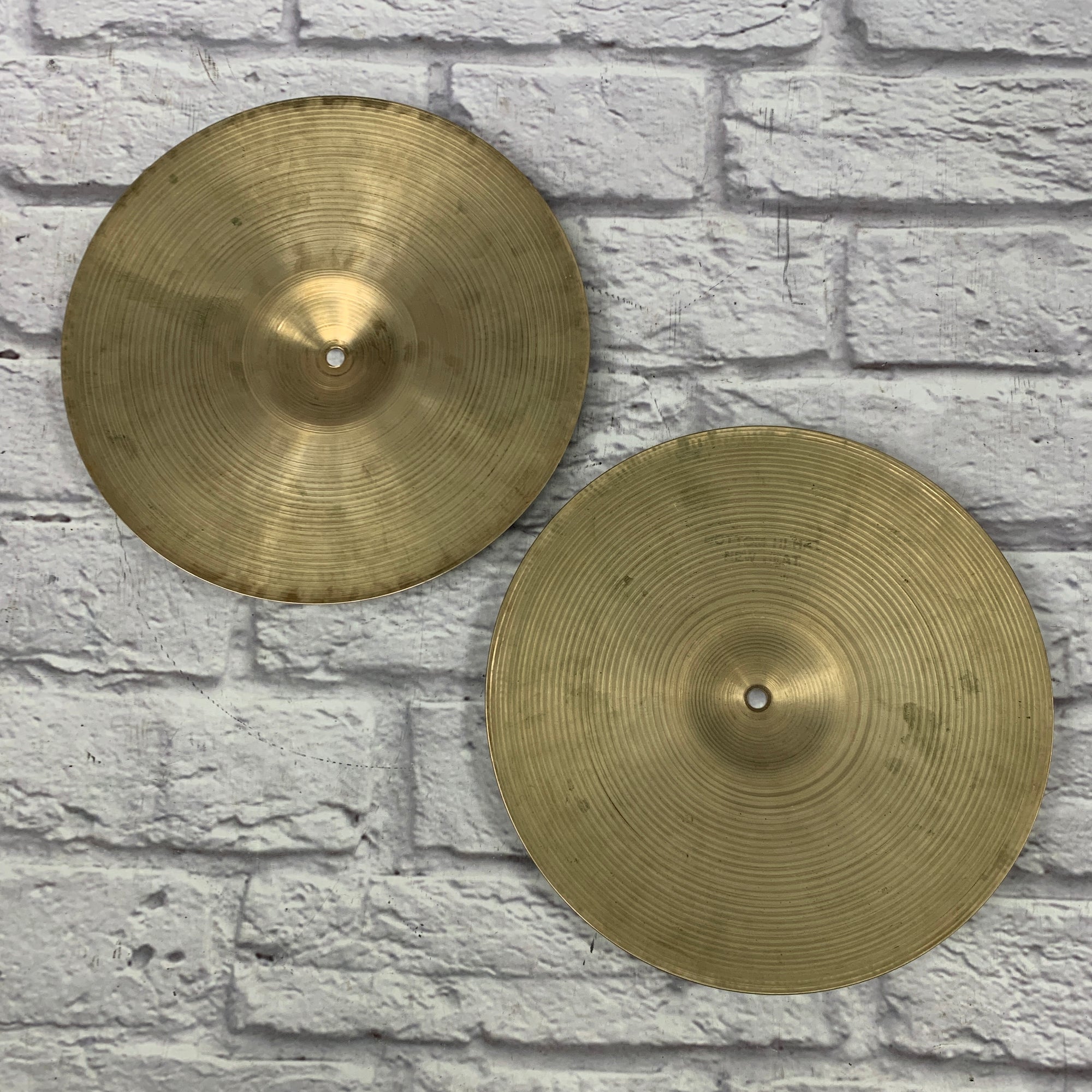 Vintage Zildjian Avedis 14" New Beat Hi Hat Cymbals 800g / 1350g
