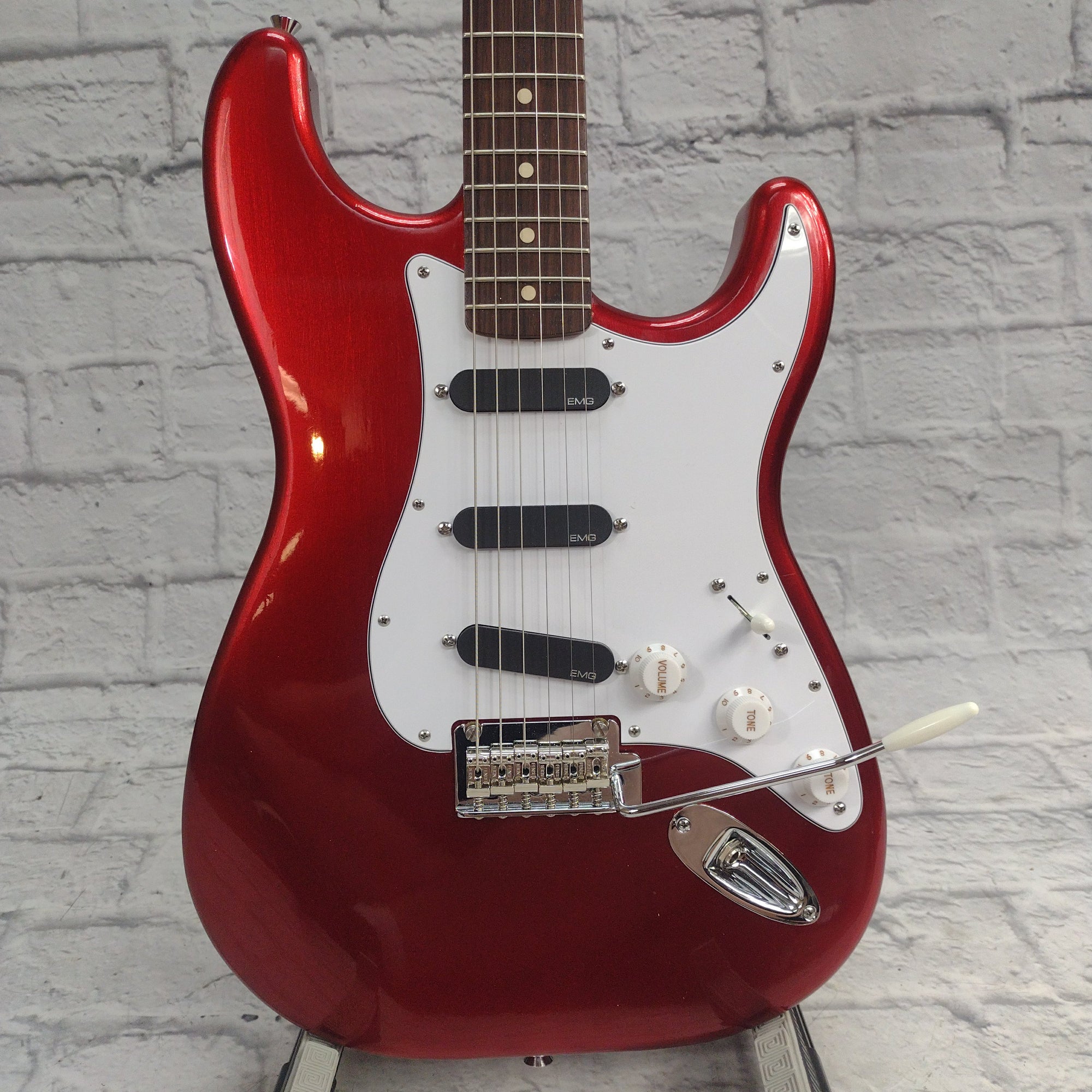 Gatto Strat Style Candy Red EMG Electric Guitar