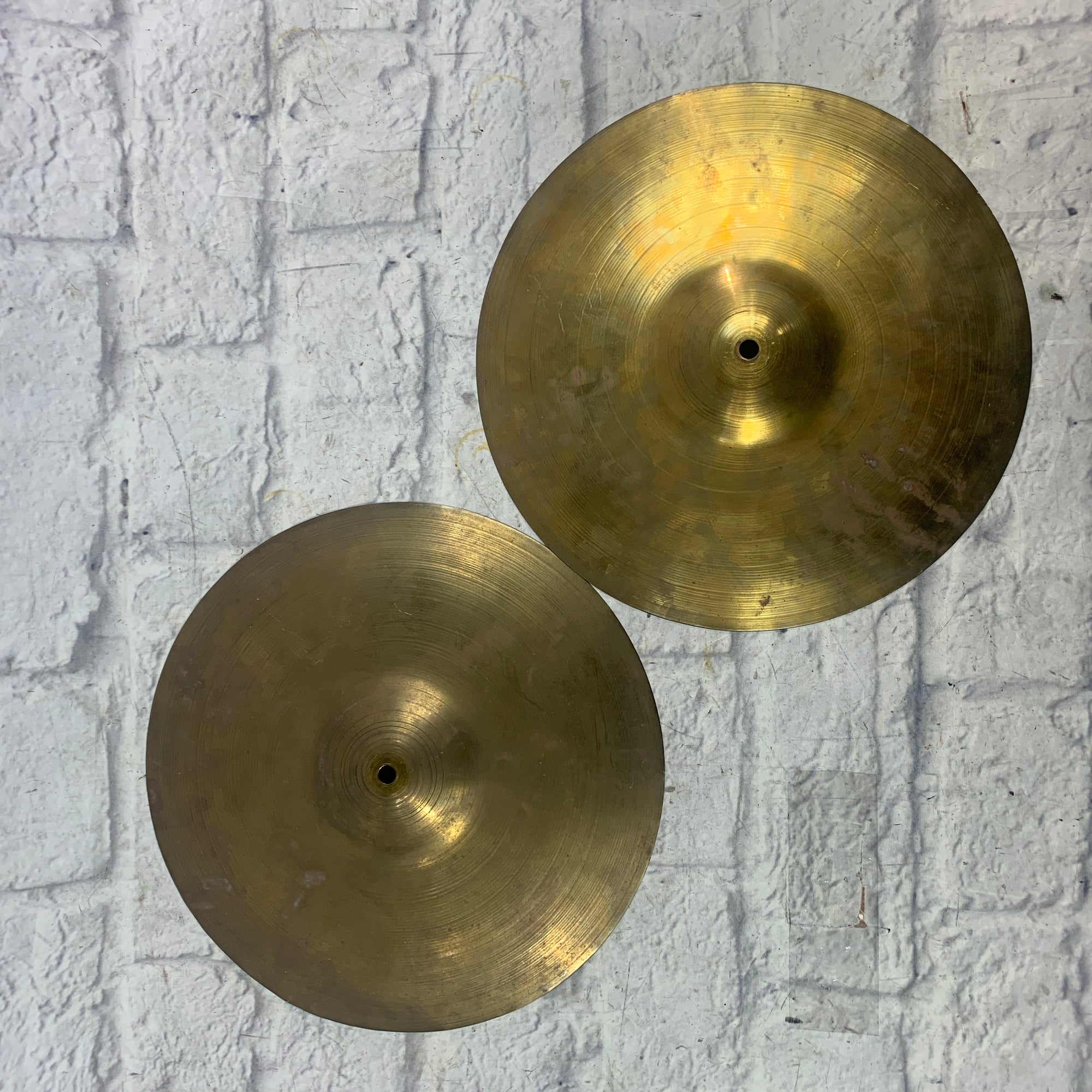 Unknown Vintage Made in Japan Hi Hat Pair 13