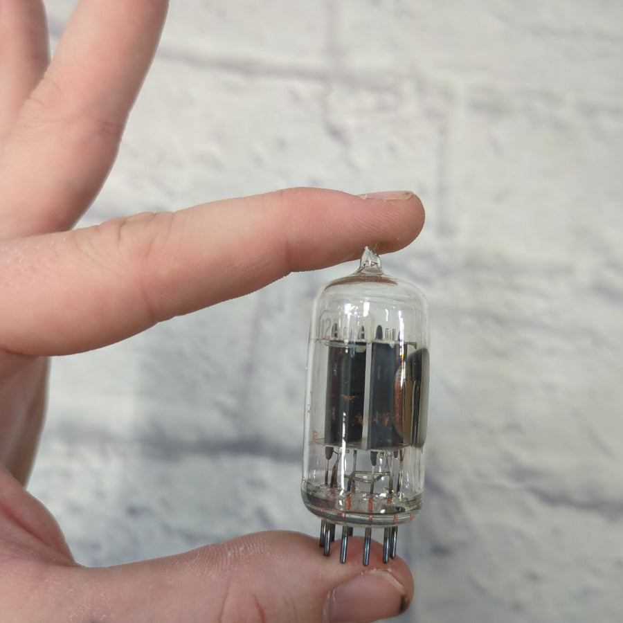 Vintage RCA 12AU7A Red Label Clear Top Tube