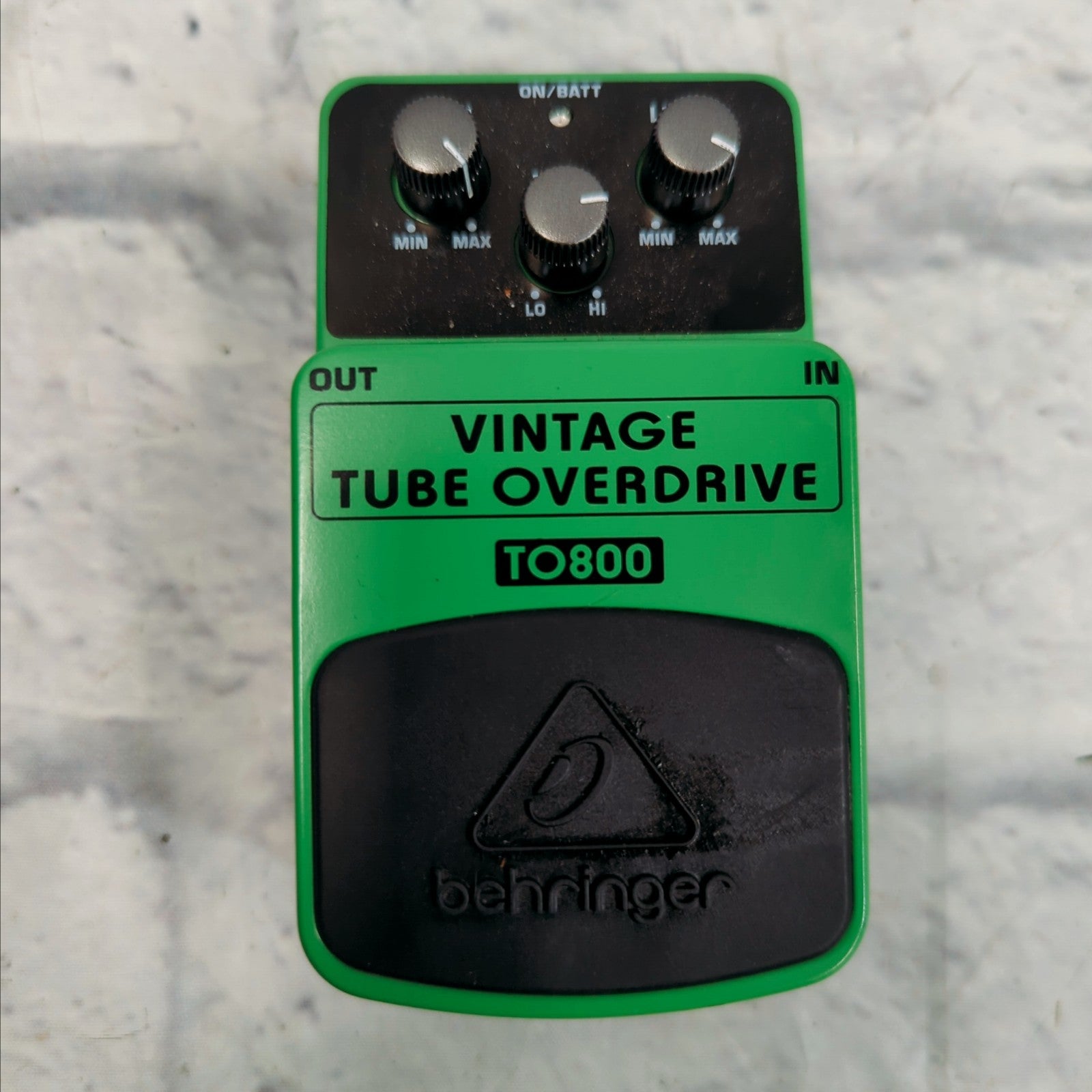 Behringer TO800 Vintage Tube Overdrive Pedal TS9 Style