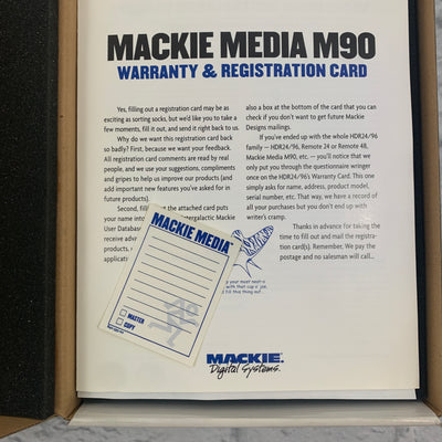 Mackie Media M90 Removable Hard Drive
