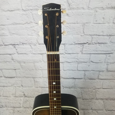 Vintage 60's Silvertone 604 Parlor Acoustic Guitar