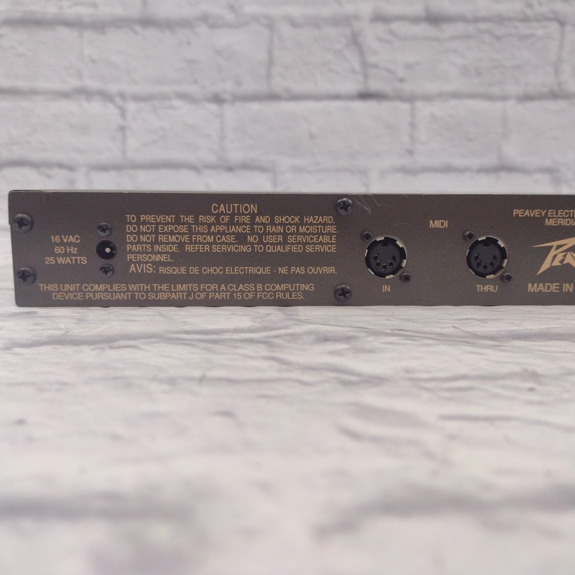 Peavey Spring Reverb Rack Unit Peavey Addverb Rack Reverb Unit - Evolution Music