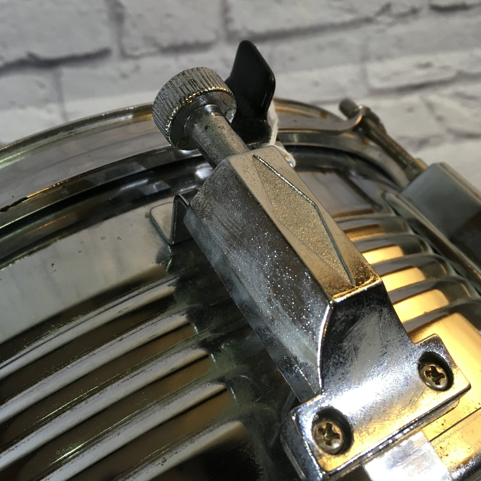 14in Chrome Snare Drum, Unknown Manufacturer