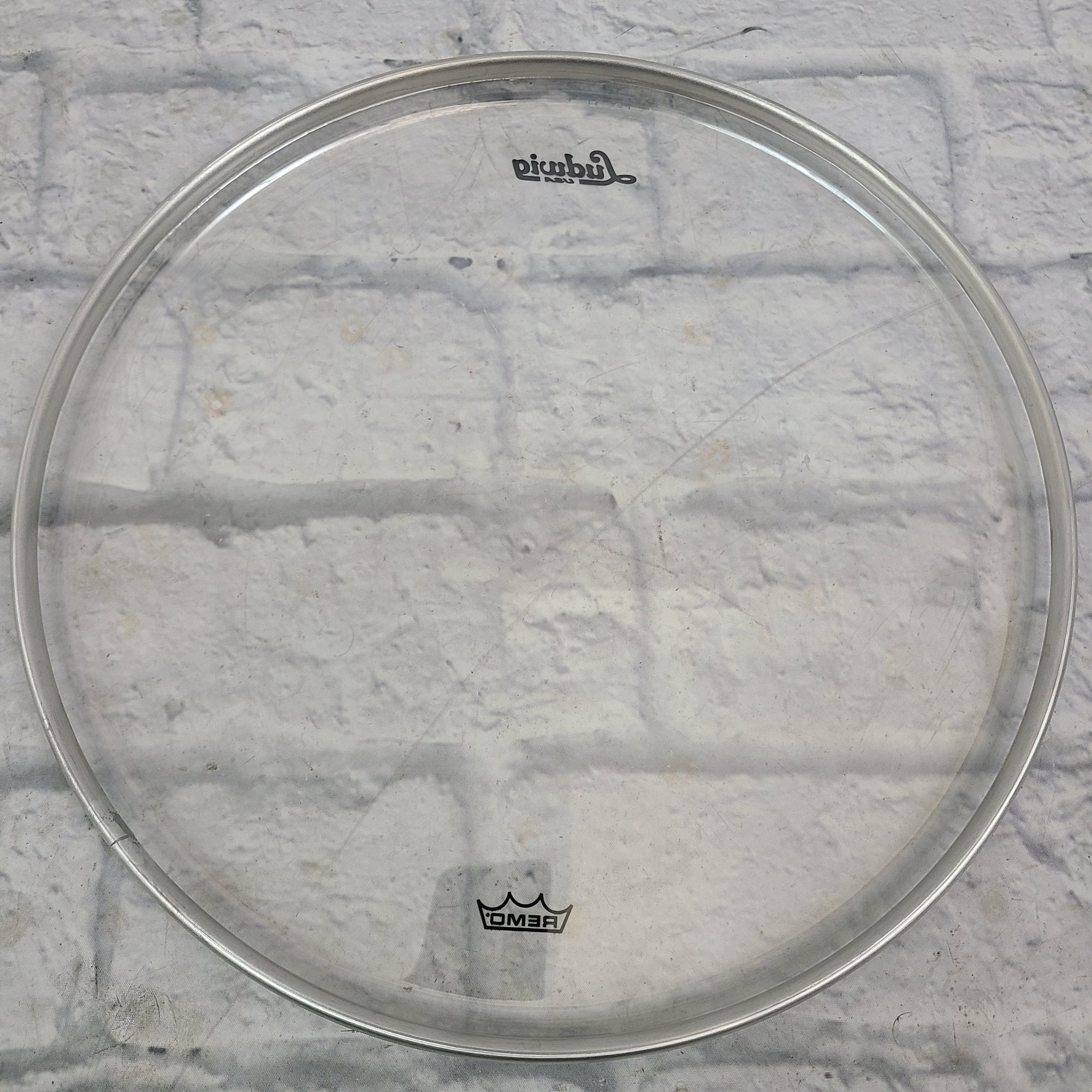 Remo 14" clear Ludwig Logo Drum Head