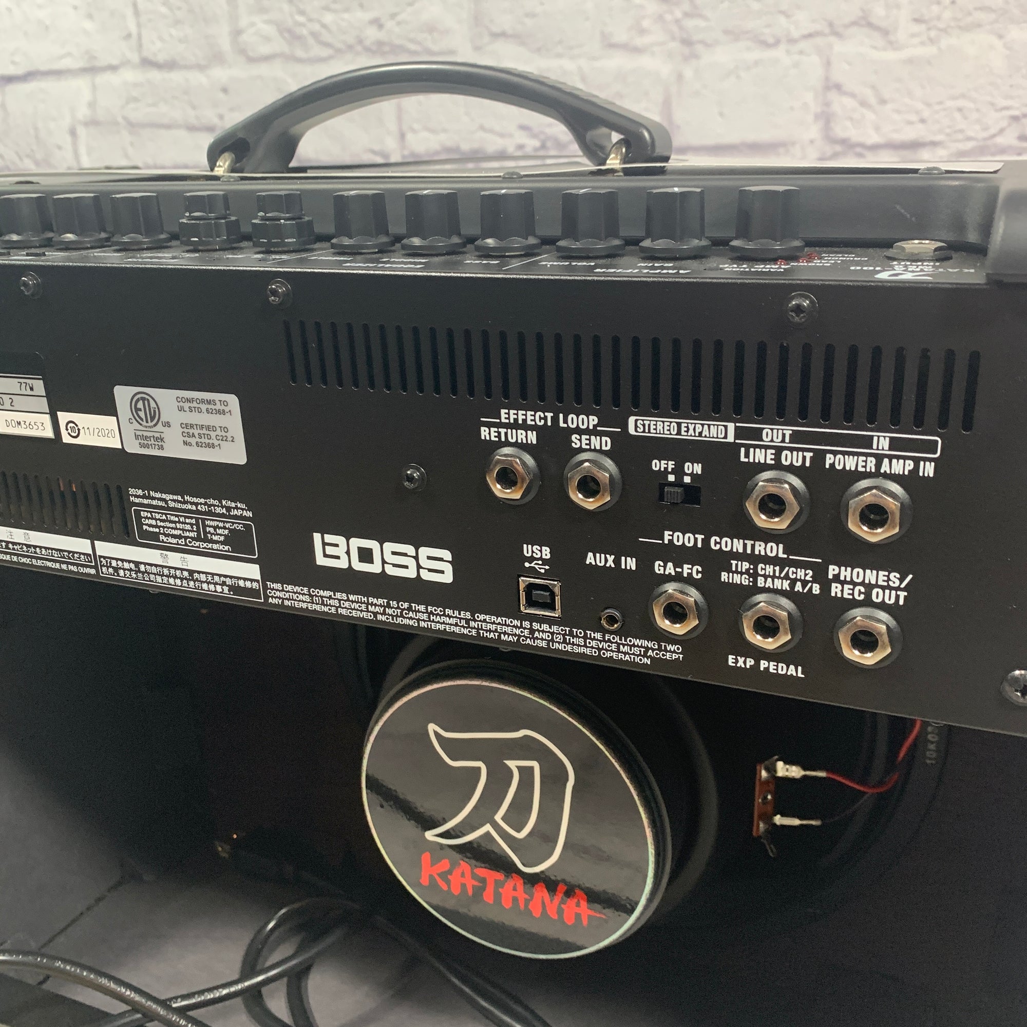 Boss KTN-100-2 100W Guitar Amp w/ Boss GA-FC GA Footswitch