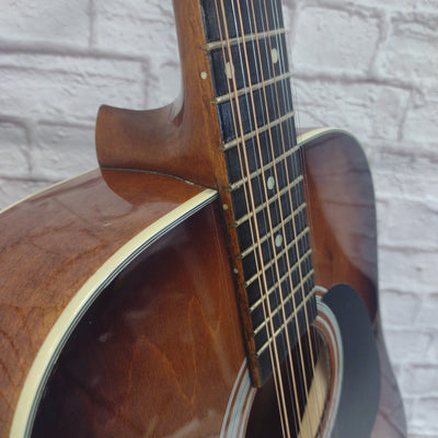 Hora W12205 12-String Acoustic Guitar with Case Made in Romania
