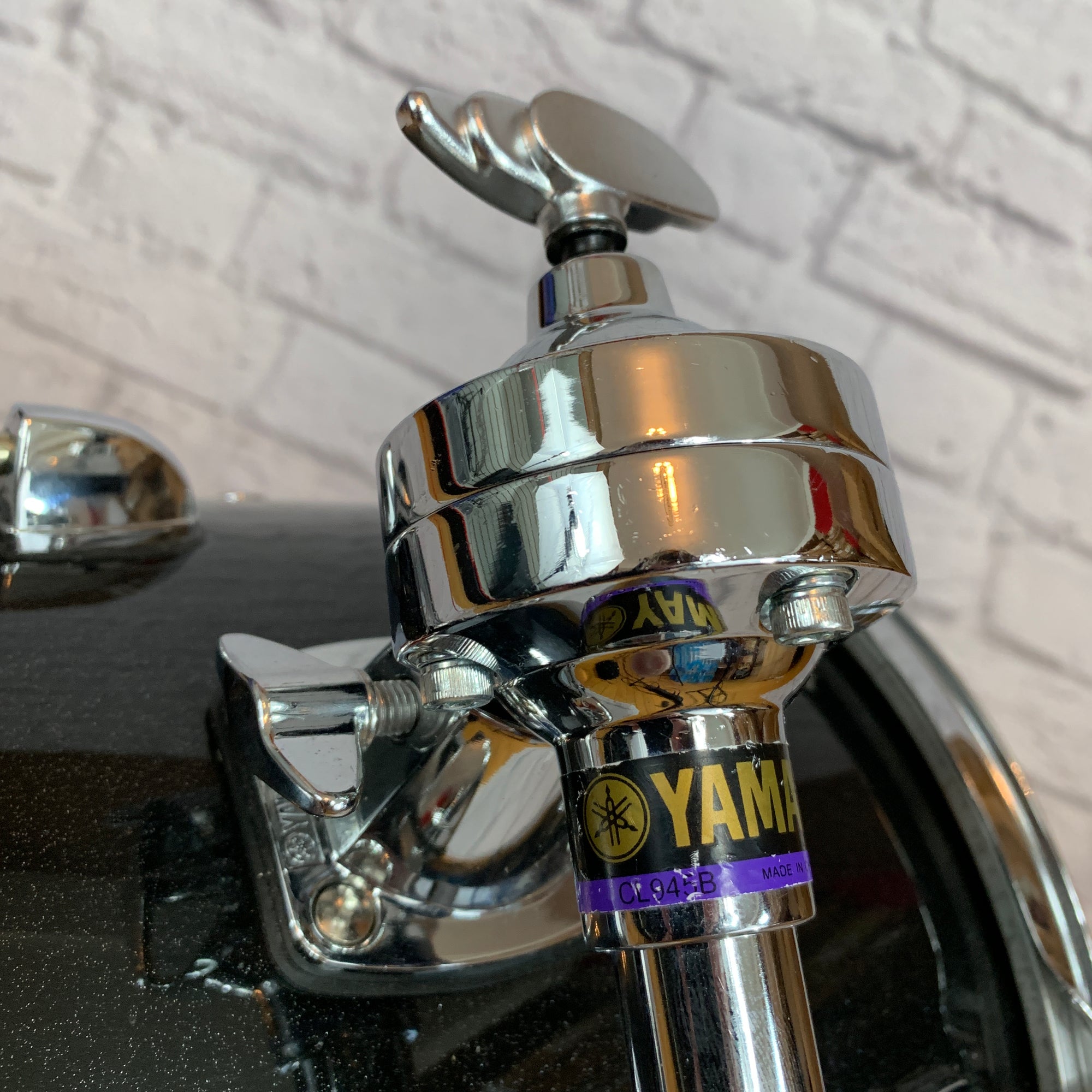 Yamaha Black Sparkle Birch 9x12 Tom Tom With Mount