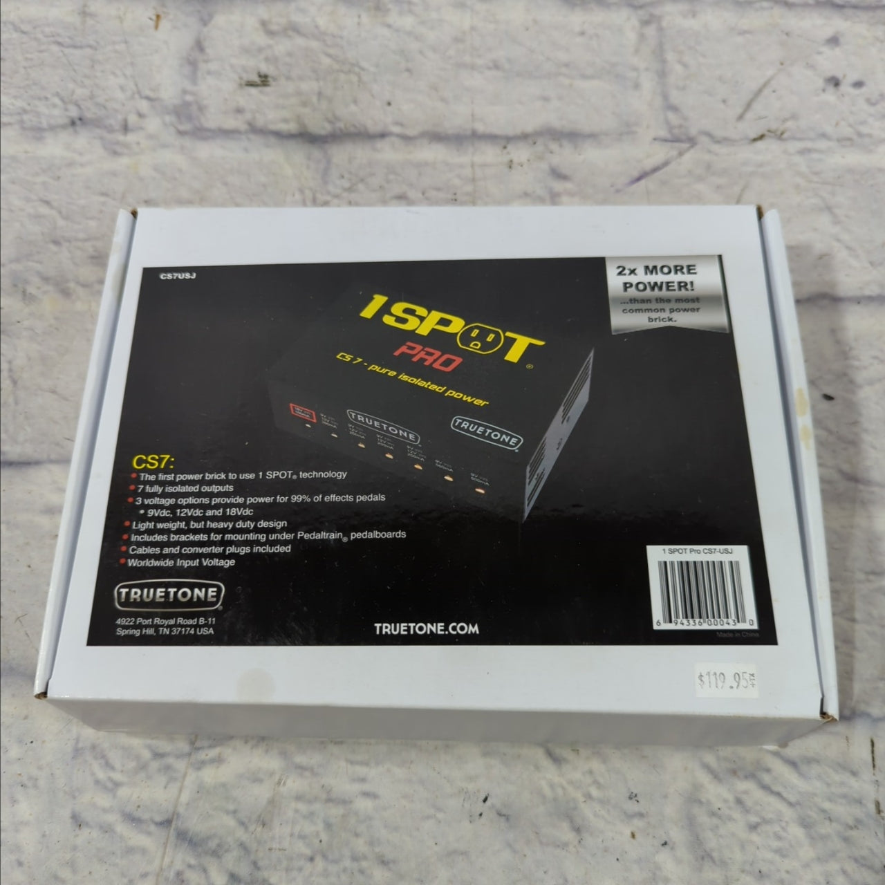 One Spot CS7 1 Spot Pro Isolated Pedal Board Power Supply