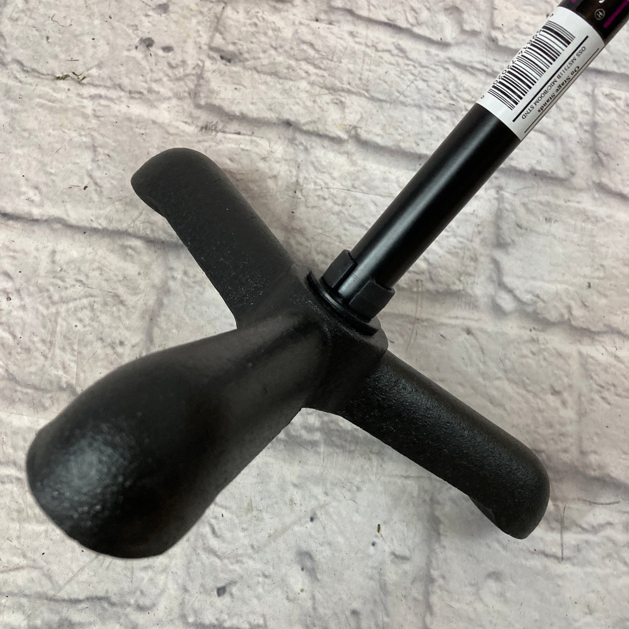 On-Stage Short 18" Boom Microphone Stand with Heavy Tripod Base