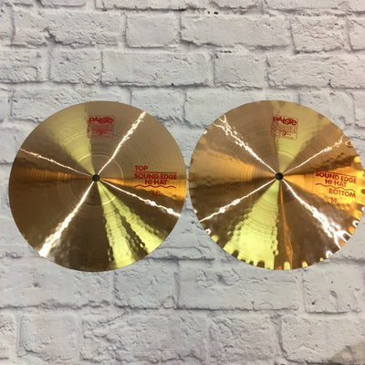 Paiste 14in 2002 Sound Edge Hi Hat Cymbal  Pair