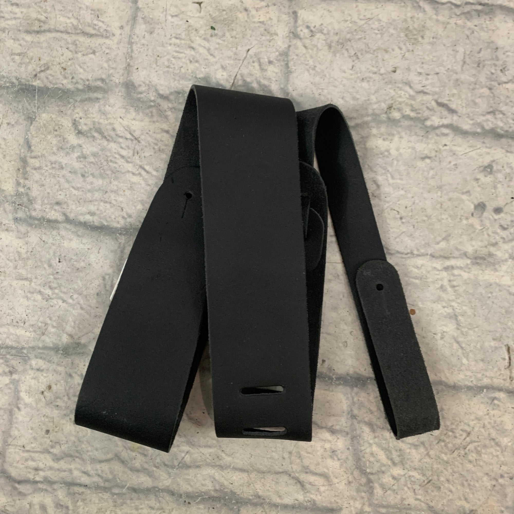 Perri's Leathers P25-179 Black Leather Guitar Strap