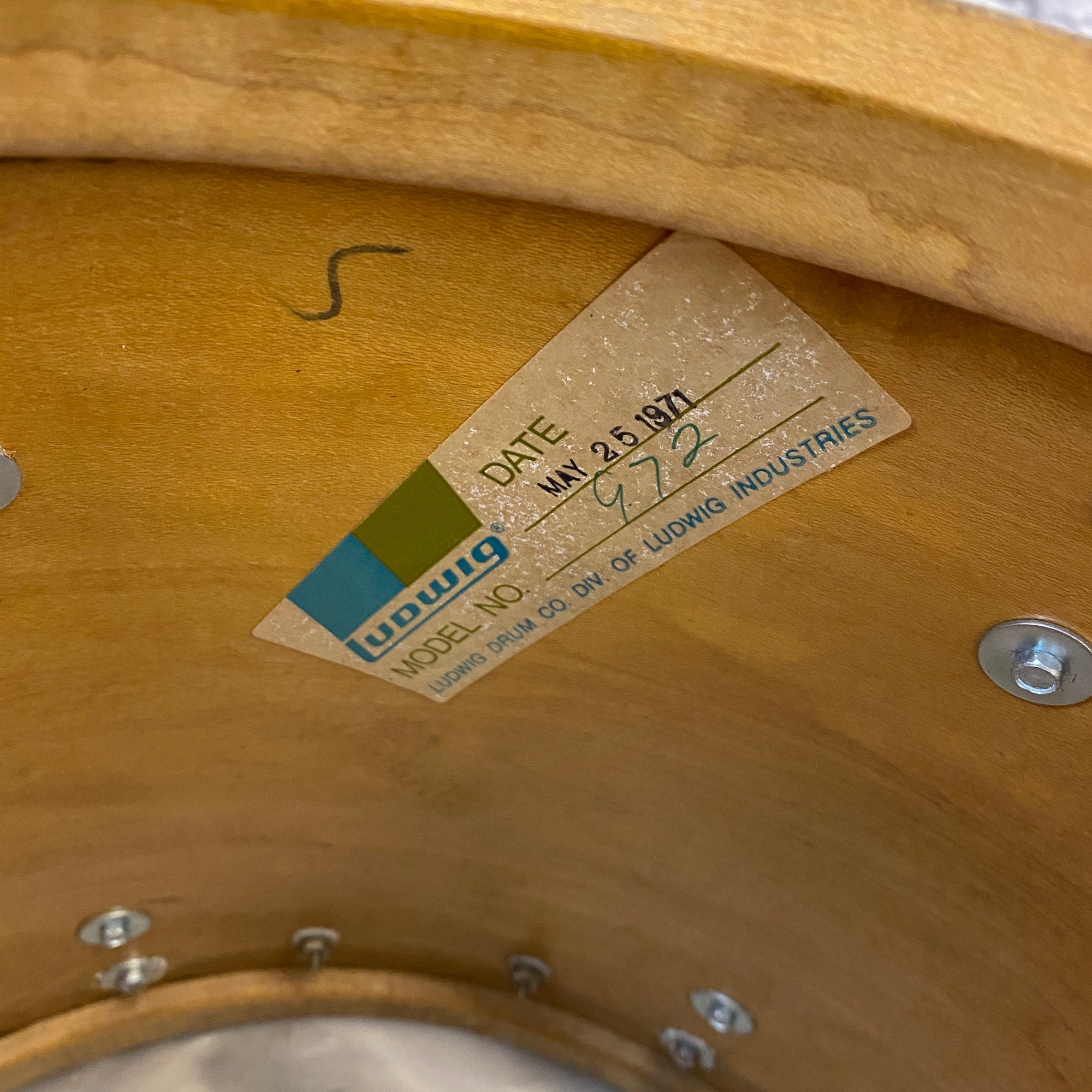 Vintage 1971 Ludwig Vintage Marching Snare Drum