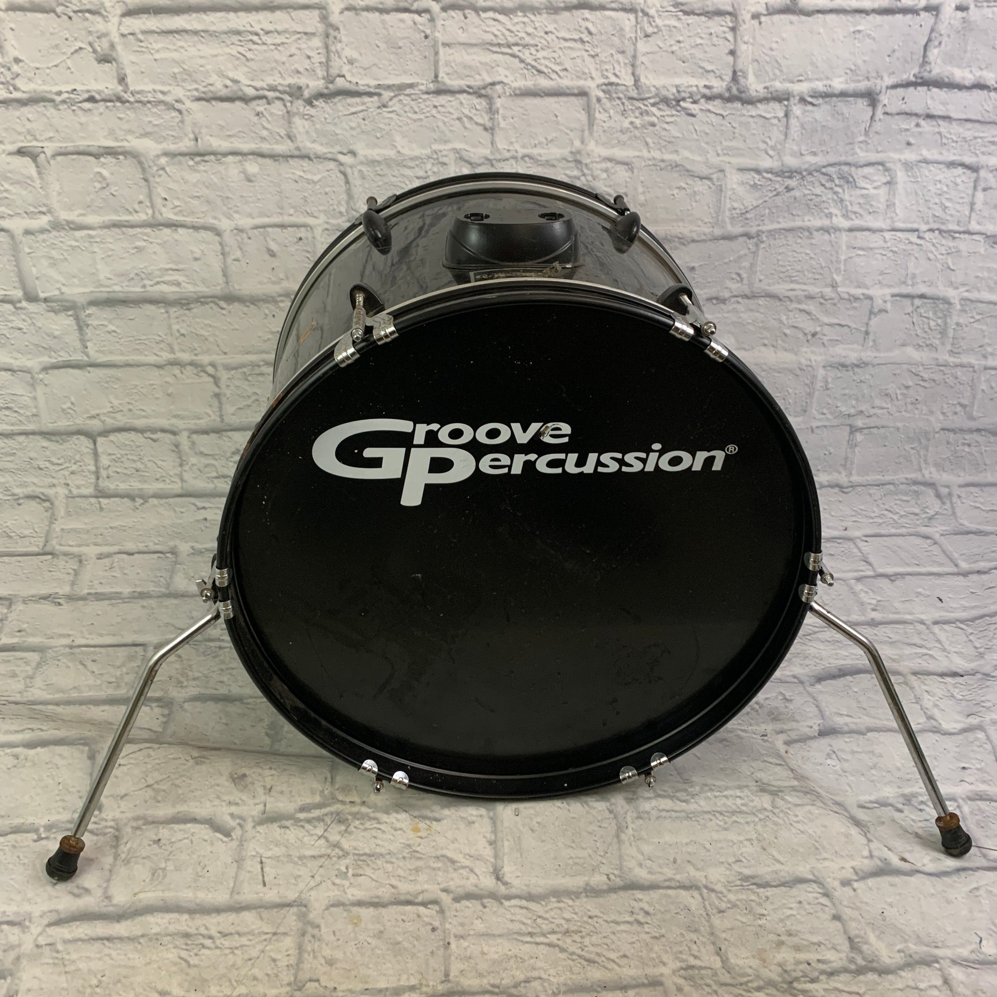 Groove Percussion Black Wrap 20" Bass Drum