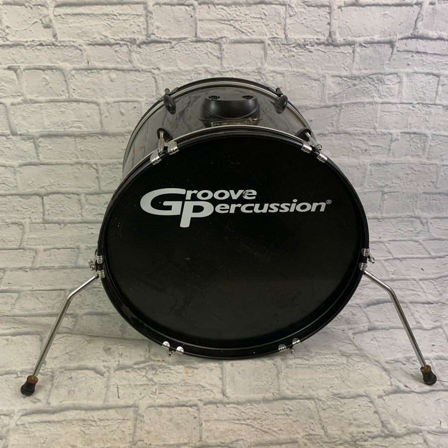 Groove Percussion Black Wrap 20" Bass Drum