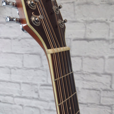 Washburn WD10S12 Dreadnaught 12 String Acoustic Guitar Natural