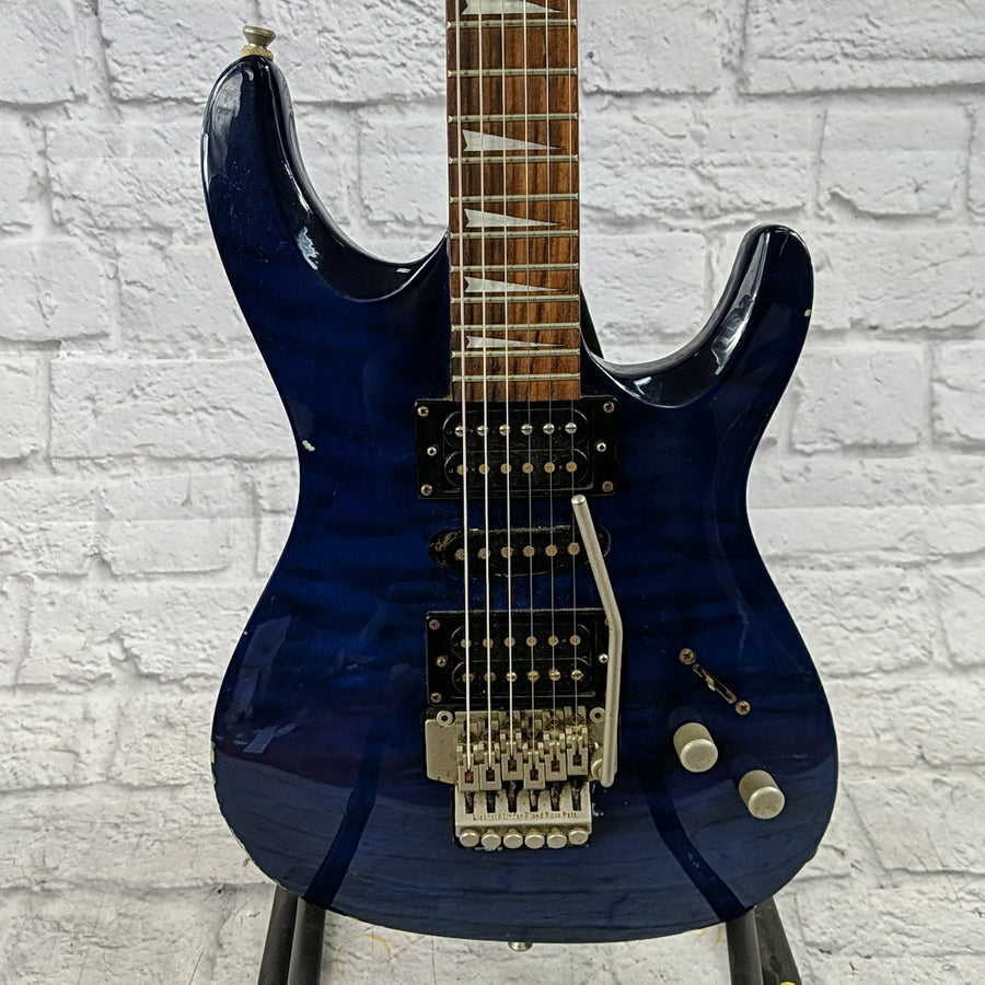 Brownsville Super Strat w/ Floyd Rose Licensed Copy Deep Ocean Blue