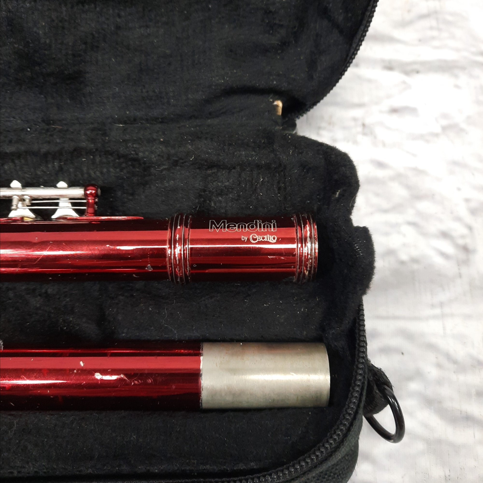 Mendini H MFE-RD Flute w/soft case