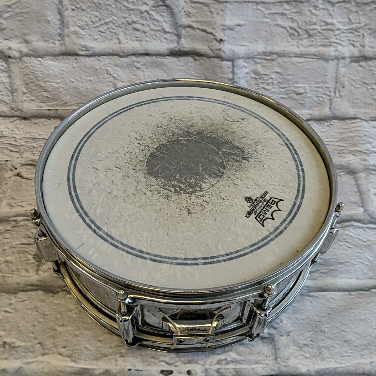 Rogers Powertone Chrome Over Brass 8-Lug 14x5" Snare Drum