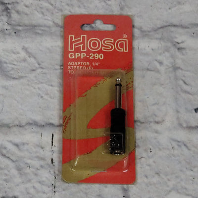 Hosa Technology Adaptor - 1/4in TRS Stereo F to 1/4in TS Mono Male