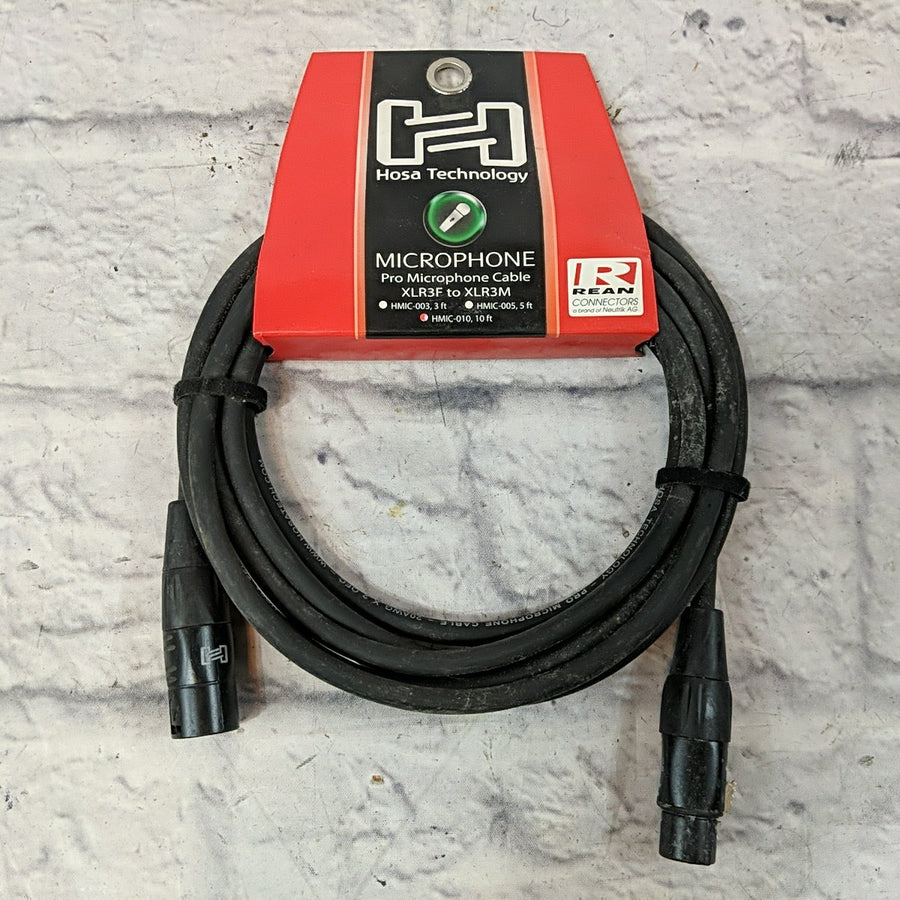 Hosa HMIC-010 HMIC010 Pro Rean XLR Male to XLR Female Mic Cable 10' 10 ft.