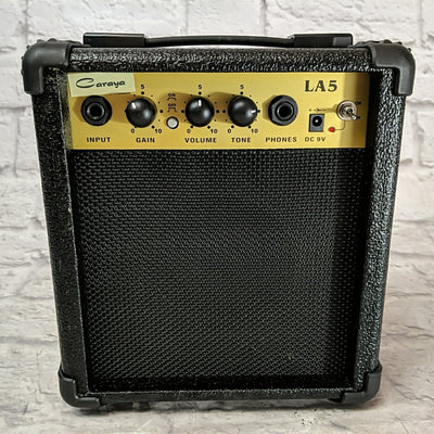 Caraya LA5 9V Battery Powered Portable Guitar Practice Amp
