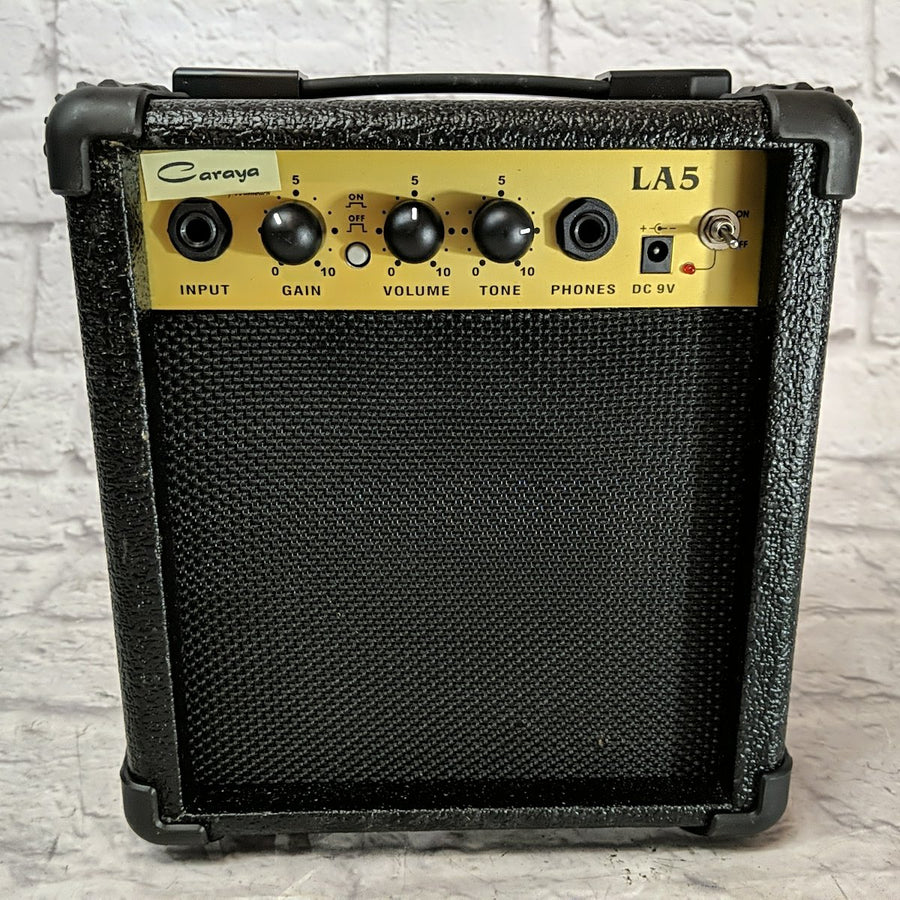 Caraya LA5 9V Battery Powered Portable Guitar Practice Amp