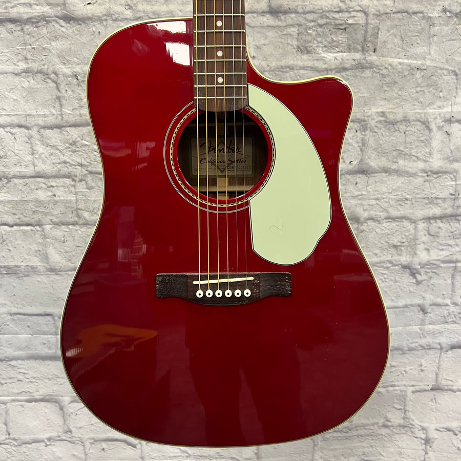 Fender Sonoran SCE Candy Apple Red Acoustic Guitar