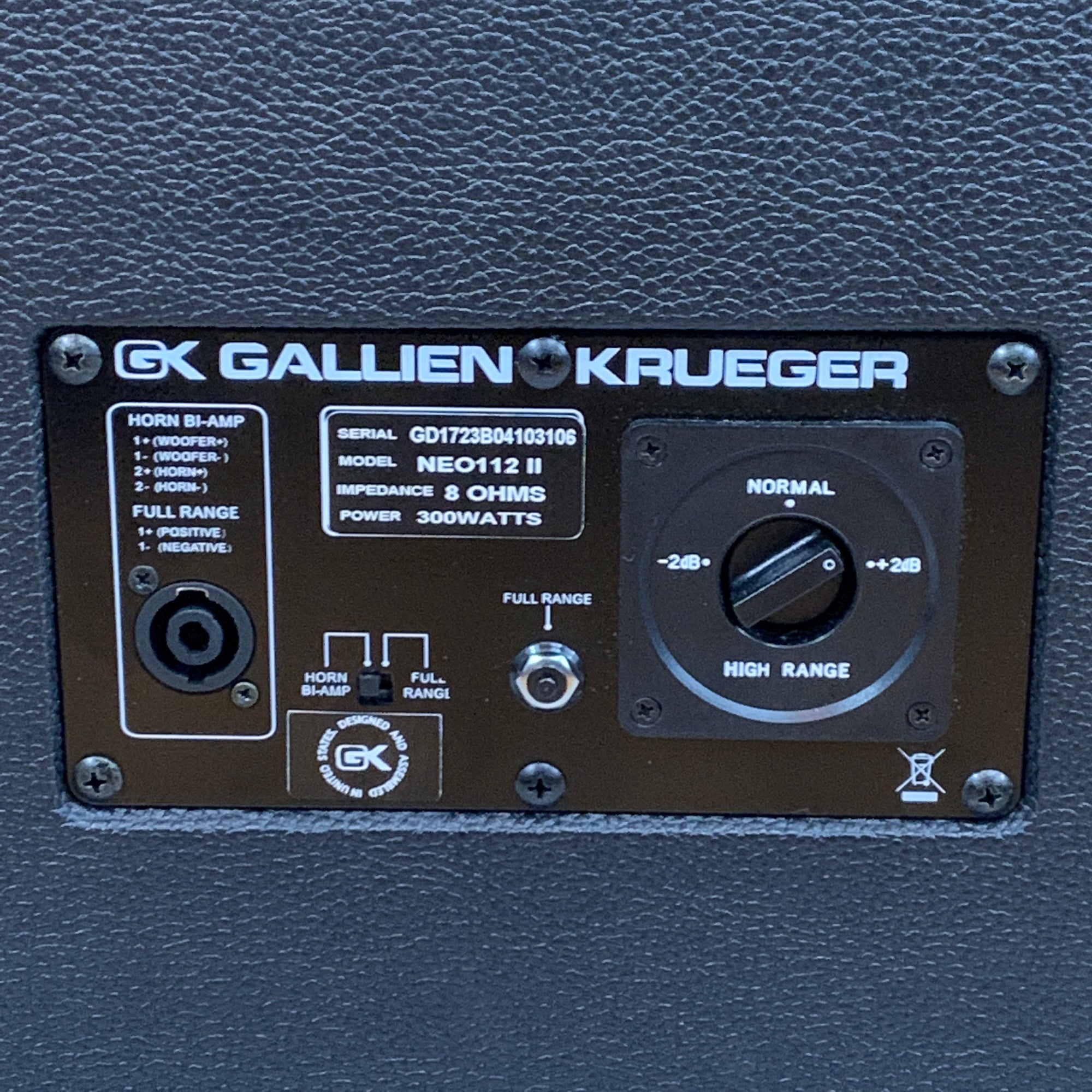 Gallien-Krueger NEO 112-II Bass Cabinet - Evolution Music
