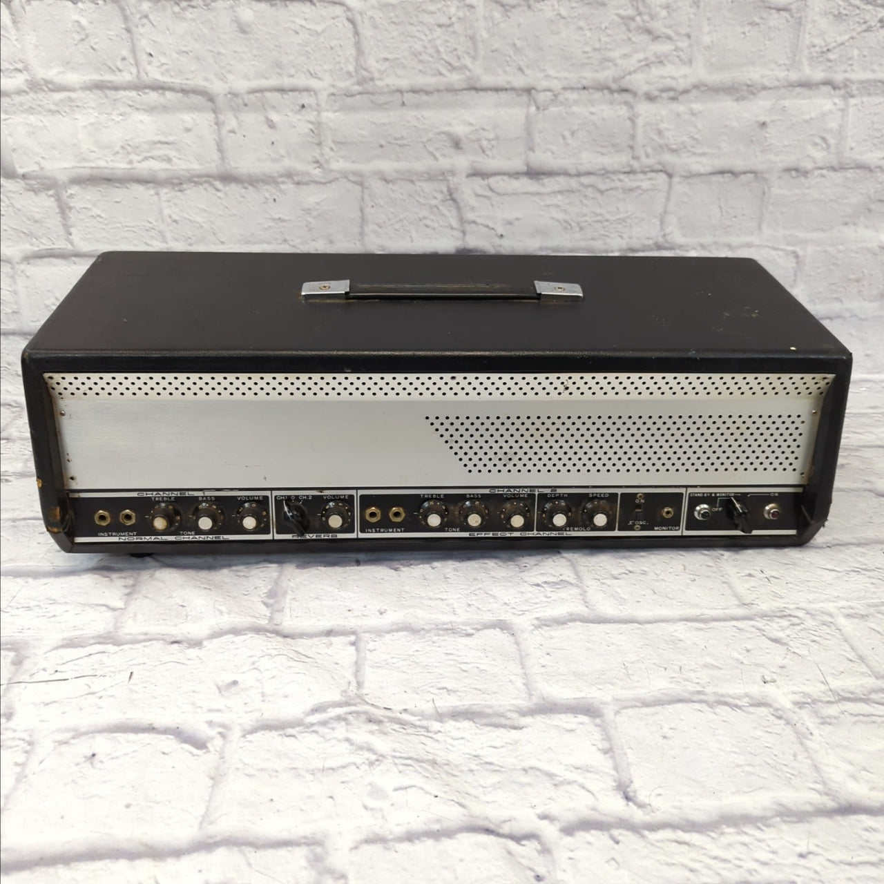 Teisco Vintage Checkmate 50 Tube Guitar Amp Head AS IS