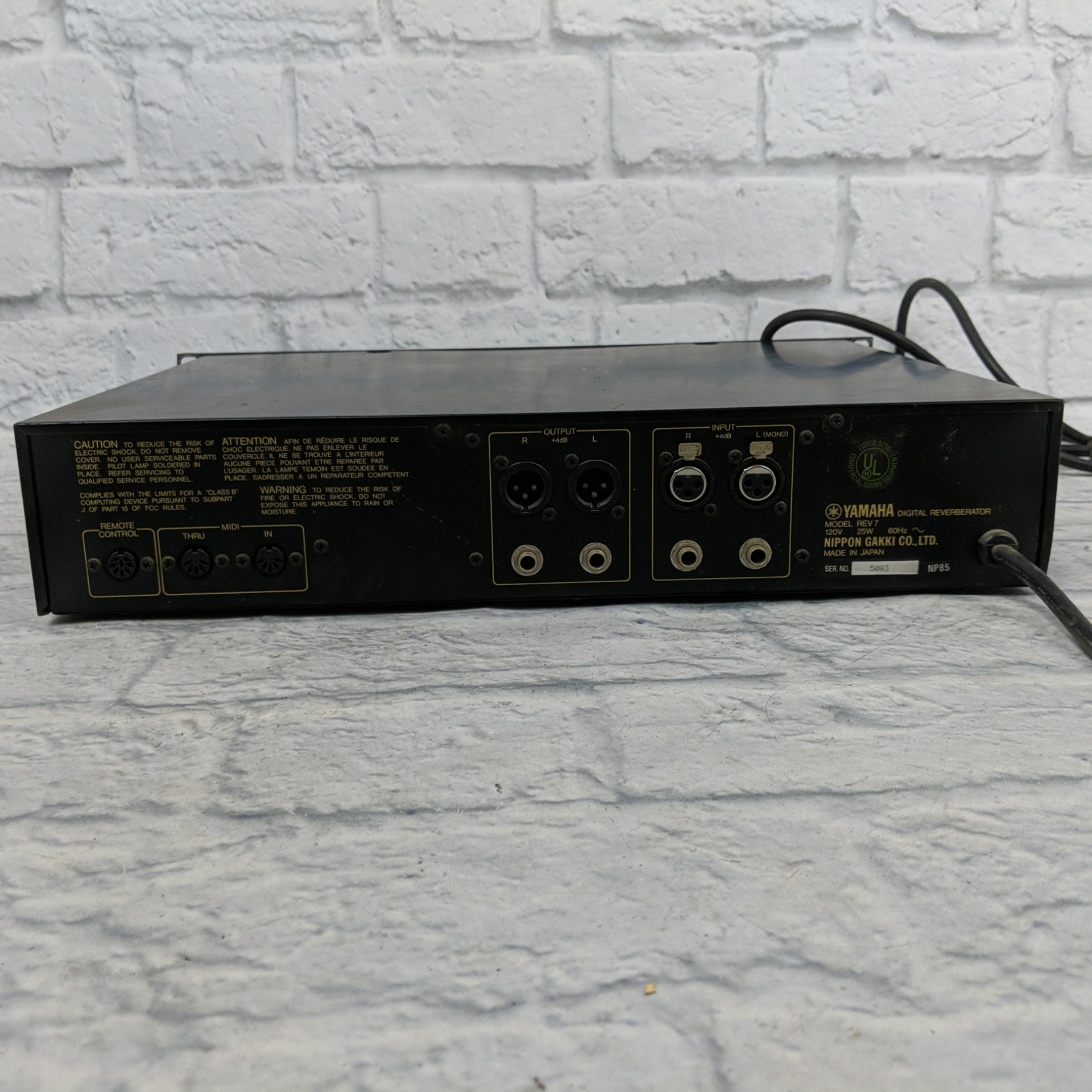 Yamaha Rev7 Digital Reverberator