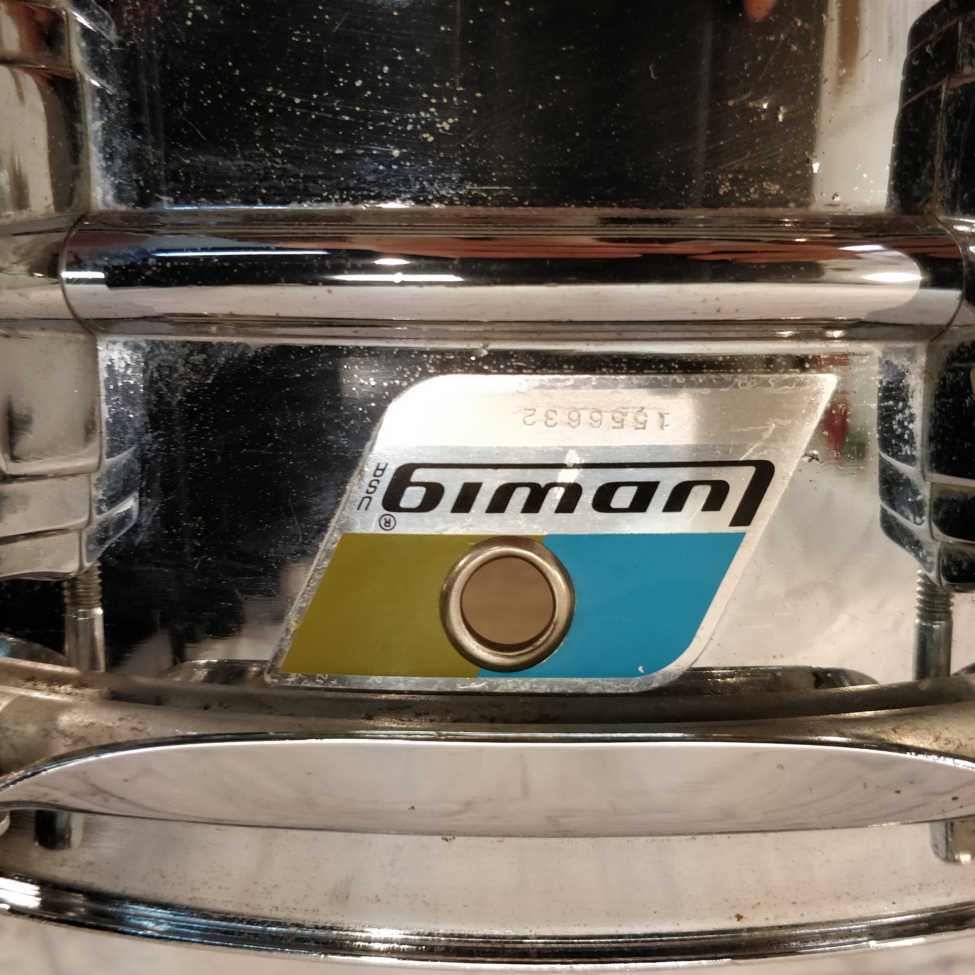 1976 Ludwig 14x5 Supraphonic Chrome Aluminum Snare Drum