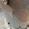 OCDP Travis Barker 5pc Drum Set Sparkle Orange County DAMAGED SHELL SOLD AS IS