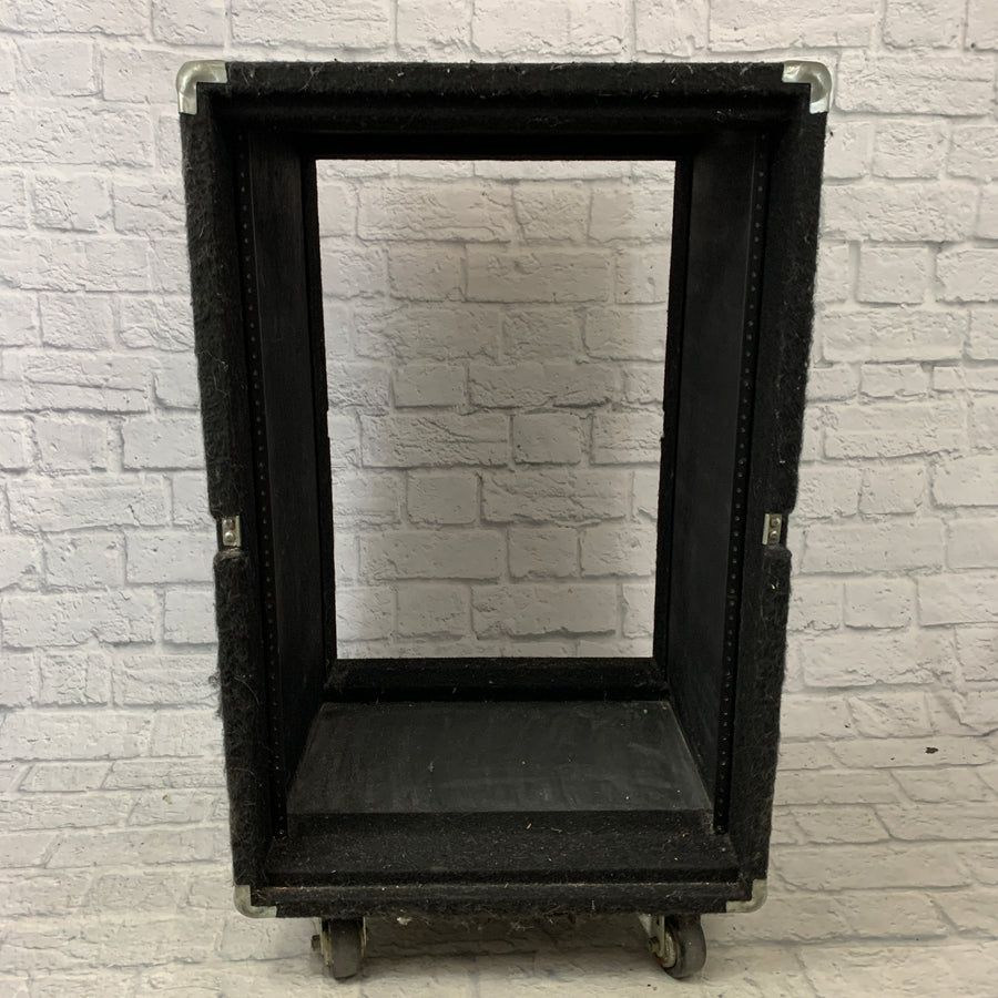 Odyssey 16U Carpeted Rolling Rack Case