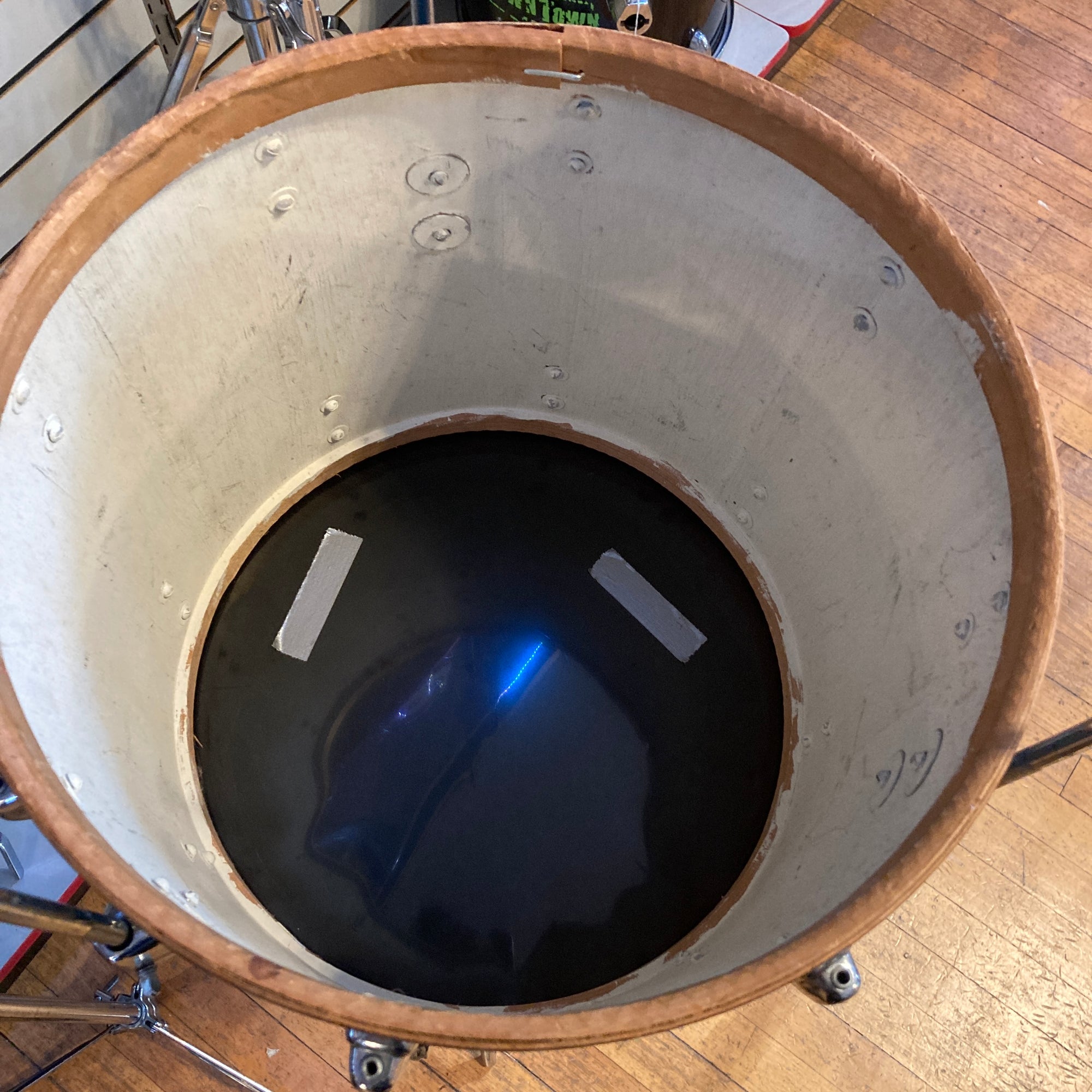 Pearl Japanese 16 x 15 Blue Sparkle Floor Tom Tom
