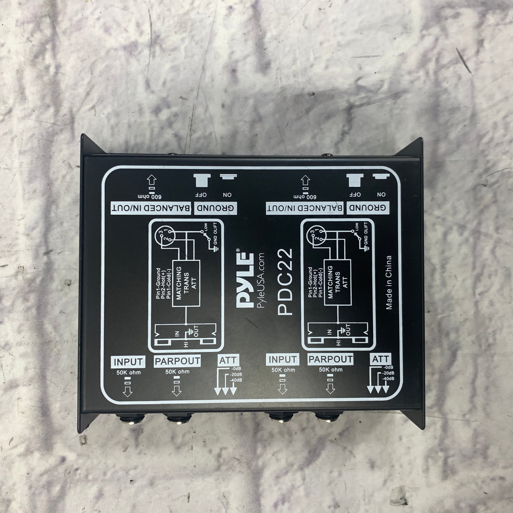 Pyle PDC22 Stereo DI Box