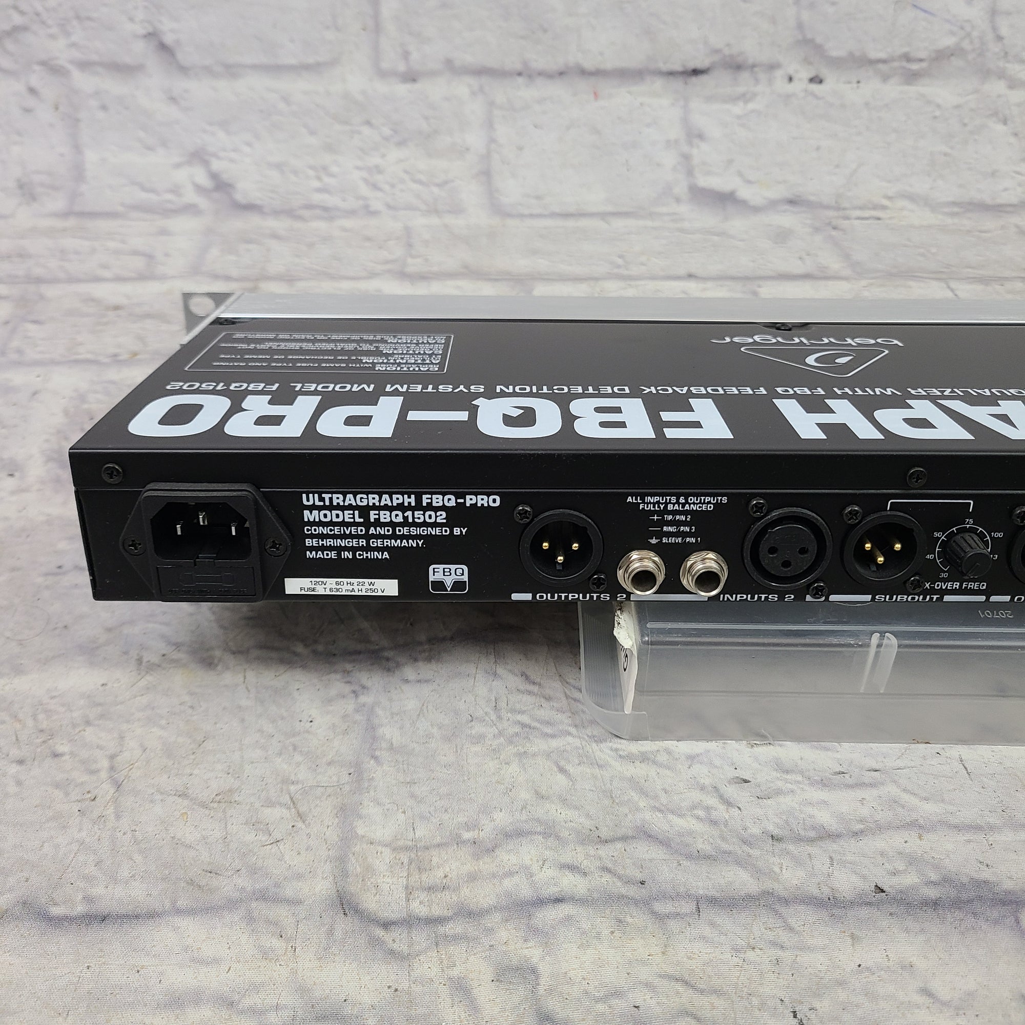 セックヌBEHRINGER ULTRAGRAPH PRO Behringer ULTRAGRAPH PRO FBQ3102HD 2-Channel 31-Band Graphic