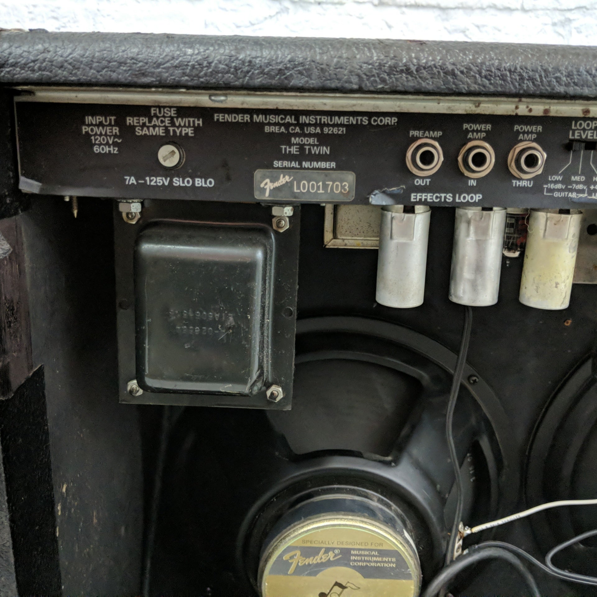 Fender The Twin Red Knob Tube Combo 2x12 Guitar