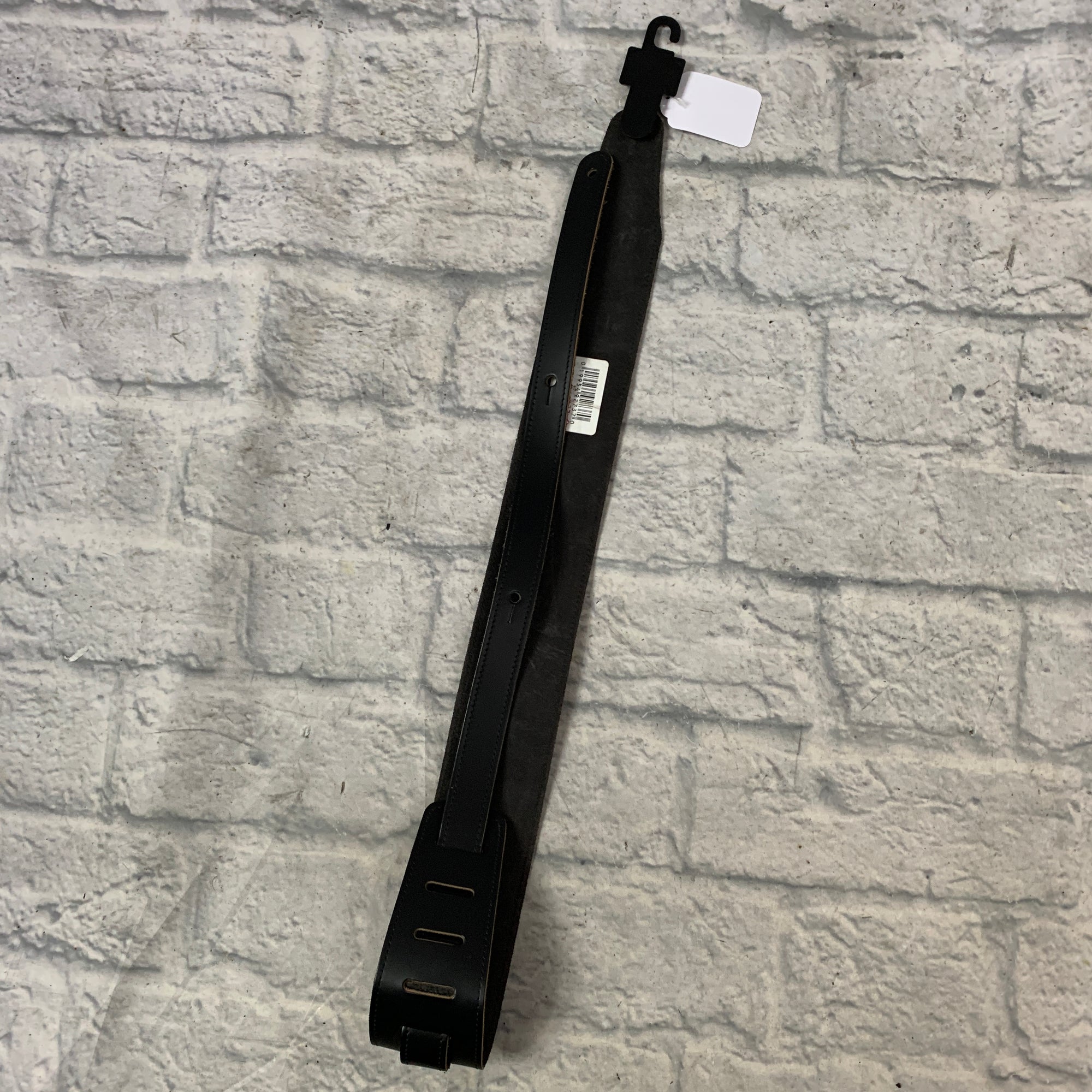 D'Addario 25LS00 Basic 2.5" Leather Strap - Black