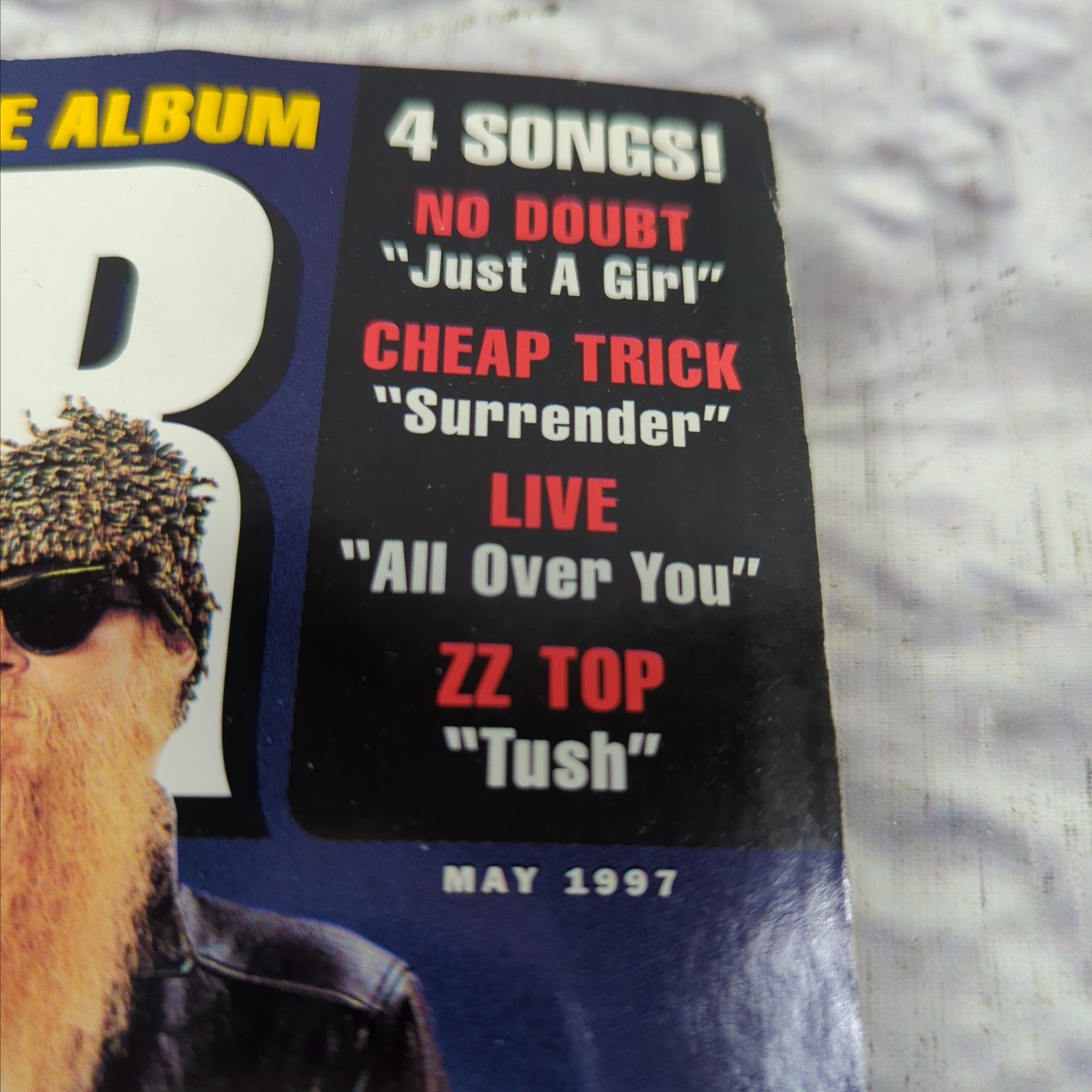 Guitar World May 1997 Ace Frehley and Billy Gibbons Magazine with Tab