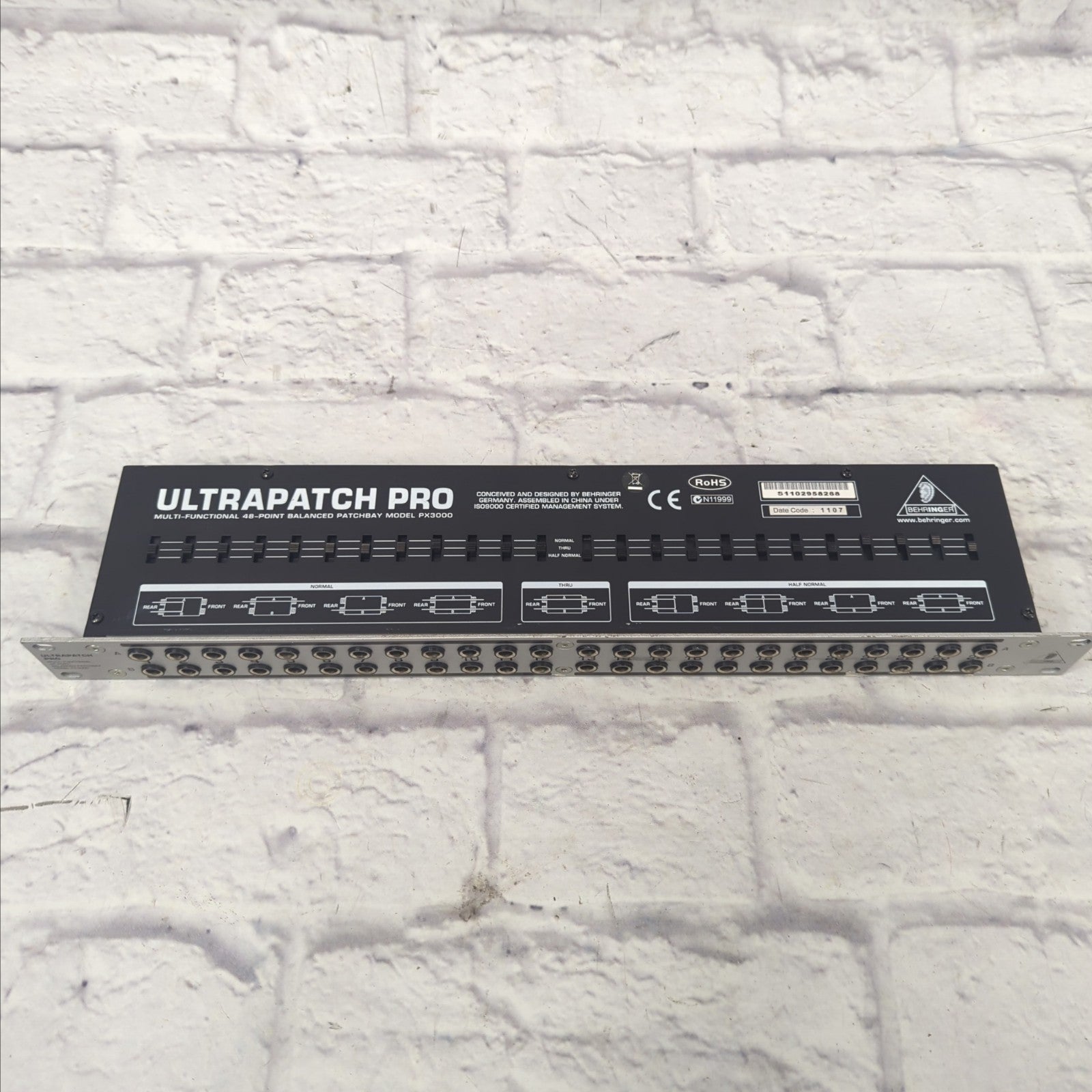 Behringer Ultra Patch Pro PX3000 Rack Patchbay