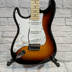 Austin AST100 Tobacco Sunburst Strat Style Left Handed Electric Guitar - New Old Stock