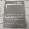 Liszt: Piano Works - Annees De Pelerinage II URTEXT Sheet Music Book