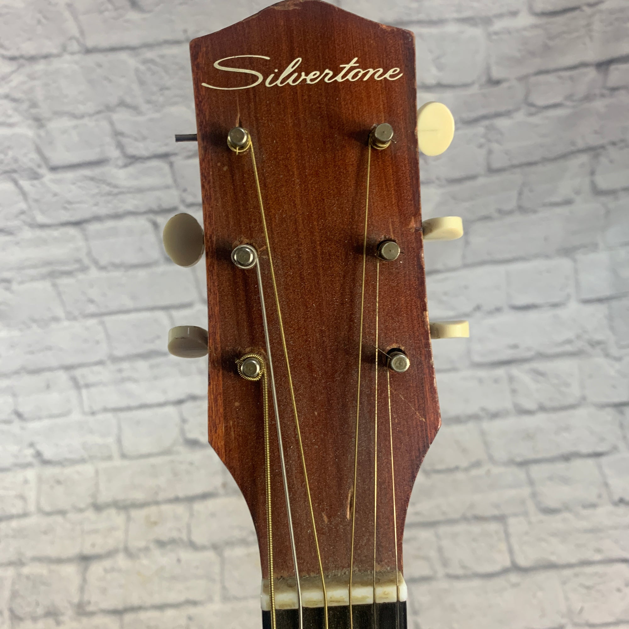 Silvertone H615 Flat Top Acoustic Guitar AS IS