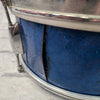 Gretsch 14 Vintage 1960s Dixieland Snare Blue Sparkle Round Badge