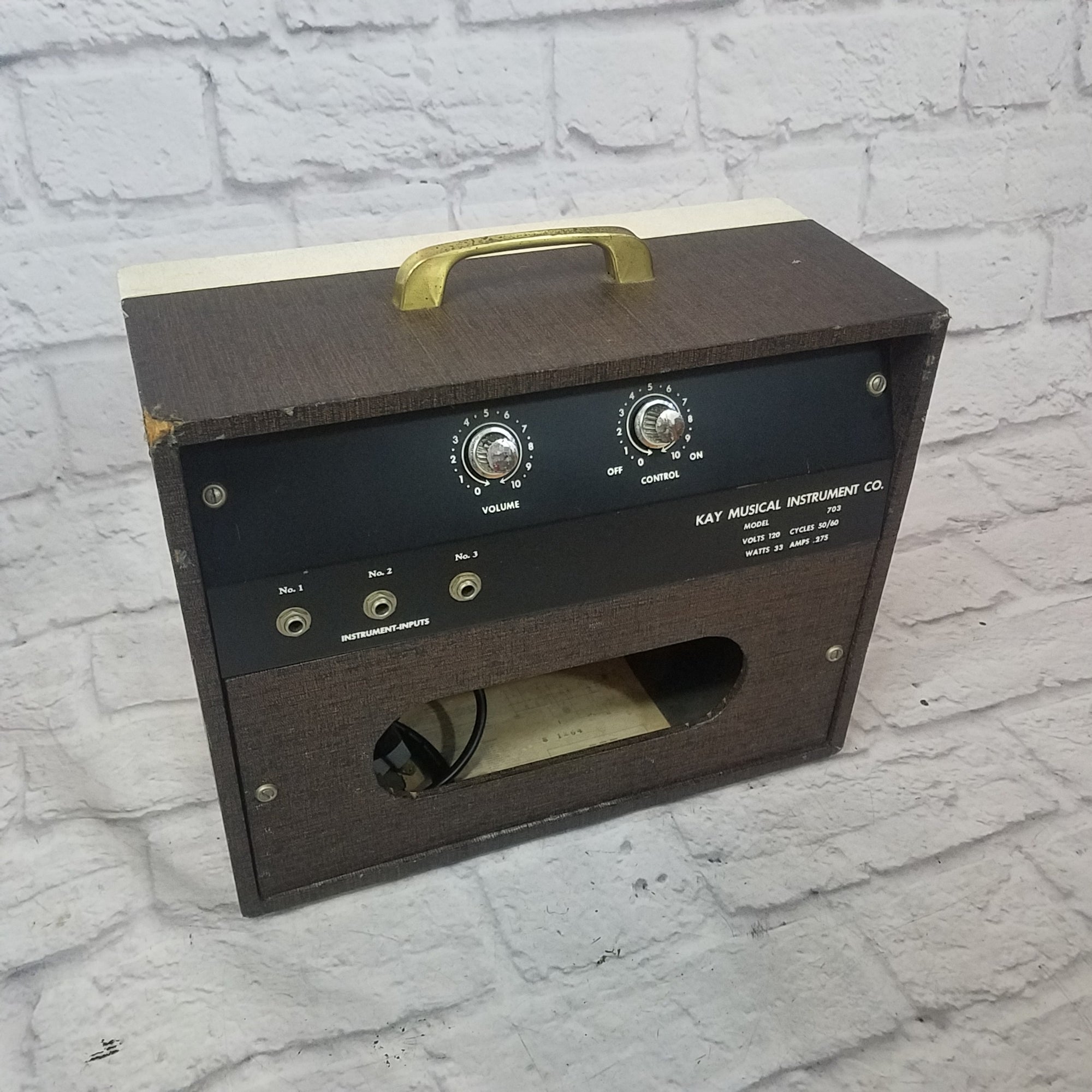 Vintage 1963 Kay Model 703 Guitar Amp