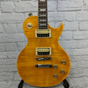 Vintage V100AFD Reissued Paradise Flamed Amber Guitar