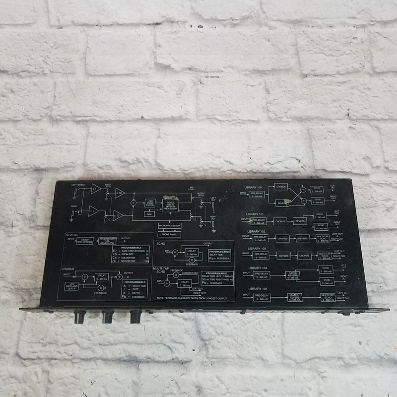 Peavey Spring Reverb Rack Unit Peavey Ultraverb Rack Effect Unit - no power supply - Evolution Music