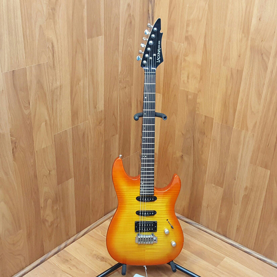 Laguna LE422 Orange Burst Tiger Flame Top HSS